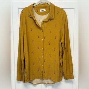 Blouse Wild Zebra Print Yellow, long sleeves
Brava Fabrics XL